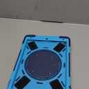 BATYUE iPad Air 3rd Generation Case 2019 / iPad Pro 10.5 inch Case 2017; Rugged Heavy Duty Protective Cover with Pencil Holder, 360 Swivel Stand, Shoulder Strap; for Kids (Navy Blue+Blue)