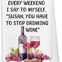 Wine Gifts Kitchen Towels, Bar Cart Decor, Funny Bar Cart Hostess Hand Towel for Bathroom, Hostess Wine Gifts for Women