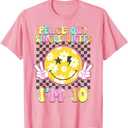 Peace Single Digits I'm 10 Smile Face for Birthday Girls T-Shirt, Small