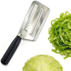 German Steel Professional Sauerkraut Cabbage Slicer, Wide Blade Stainless Steel Shredder Chopper with Comfort Grip Handle, Multi-Purpose Chopping Knife for Vegetables and Fruits