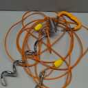 Petbobi Dog Tie-Out Cable and Stake - 20ft Heavy Duty Cable with Spring, No Tangle, 16in Ground Stake, Ideal for Yard, Camping and Beach, Suitable for Small Medium Large Dogs Up to 120 lbs, Orange