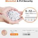 Bonsaii 12-Sheet Micro-Cut Paper Shredders for Home Office, Heavy Duty Document Shredder with 5.5 Gallon Pullout Bin for CD/Credit Card/Staple, 30 Mins Continuous Run Time, P-4 High Security, C282-B