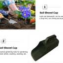 BESPORTBLE Soil Scoop Garden Tool: Plastic Garden Scoop Shovel, Multi Function Gardening Scooper Potted Planter Digging Soil Transfer Tool