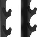 Barbell Rack Single Hook Wall Mount Heavy Duty Vertical Barbell Holder Weight Bar Holder for Olympic Barbell, Curl bar, Commercial or Home Gym Accessory (4 bars)