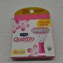 Schick Quattro Womens Razor for Shaving Refllls, Razors for Women Value Pack, Ladies Razors for Legs - 8 Count
