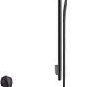 hansgrohe Vernis Blend 11-inch 3-Spray Handshower with Slide Bar and Hose, Rain, IntenseRain, Handheld Shower Head System in Matte Black, 04971670