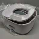 3-in-1 Potty Training Toilet, Portable Potty, Potty Training Seat and Toddler Step Stool, Easy Setup and Clean, Anti-Slip Toddler Potty Trainer for Boy Girl,Grey