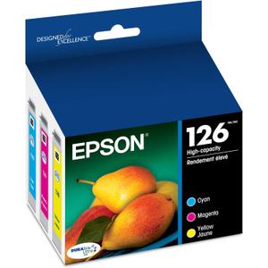 EPSON 126 DURABrite Ultra Ink Color Combo Pack For WF-3520, 3530, 3540, 520, 545, 630, 633, 635, 645, 7010, 7510, 7520, 840, 845 and other select models