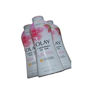 Olay Body Wash for Women, Fresh Radiance, Refreshing & Renewing, Made with Plant Based Cleansers, B3 Botanical Complex, For All Skin Types, Rose Water & Sweet Nectar Scent, 22 fl oz (Pack of 3)