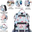 Kaome Lunch Backpack 15.6 Inch Laptop Backpack for Women with USB Port Nurse Gift Teacher Work Backpack Cooler Insulated Lunch Bag Waterproof Daypacks for Work Picnic Travel Anti-theft
