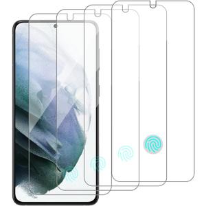 4 Pack Glass Screen Protector Compatible for Samsung Galaxy S21 Plus 5G / S21+ / SM-g996u [9H Hardness]-HD Screen Tempered Glass, Scratch Resistant,Easy Install [Case Friendly]