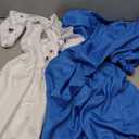 Cardkiss Halloween Costumes for Girls Blue Princess Dress with White Apron, Bow Headband and Socks, Size 150