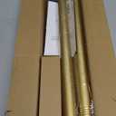 Gold Shower Curtain Rod 34-82 Inches(2.8-6.8ft) Never Rust Adjustable Shower Rod Spring Tension Non Slip No Drilling Shower Rods for Bathroom Garland Window