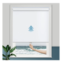 Persilux 100% Blackout Window Shades Cordless Roller Shades (34" W x 72" H, White) Window Blinds UV Protection Energy Saving Window Blinds for Windows, Home and Office