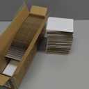 Calenzana 3.5x4.5 White Corrugated Cardboard Sheets, Flat Card Boards Inserts for Crafts, Packing, Shipping, Moving, Mailing, 200 Pack