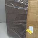 GLAXYFUR 43 Inches Folding Storage Ottoman Bench, Storage Chest, Footrest for Entryway, Living Room, Holds up to 660 lb, Brown