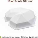 Breakable Heart Mold with Hammer, Chocolate Mold Set - Food Grade, Silicone Heart/Number/Letter Molds for Candy Making - Ideal for Valentine's Day, Christmas, Birthdays