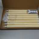 Daord 11 Inch Christmas Window Taper Candles Flameless Taper Candle with Remote &Timer Battery Operated LED Candlesticks for Wedding, Christmas Table Decor(8pcs，Ivory)