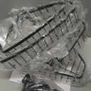 Corner Shower Caddy Tension Pole: Adjustable Rustproof 4-Tier Inside Bathroom Organizer - 47-121 inch Quick Installation Bathtub Shelves for Shampoo Storage - Rod Floor Standing Bath Rack - Black