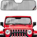 Pigenius Windshield Sun Shade for Jeep Wrangler JL 2018-2026, Gladiator 2020-2026 Front Window Sunshade - AstraGuard