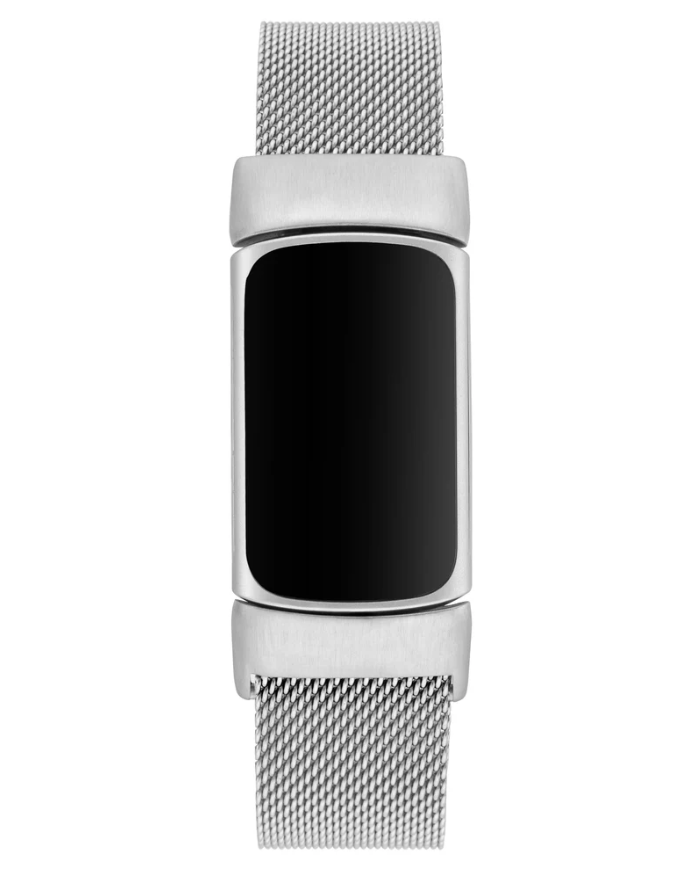 WITHit Stainless Steel Mesh Band for Fitbit Charge 5, Silver