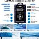 hygger Wave Maker For Aquarium, Ultra-quiet Transparent Wavemaker With Controller, Adjustable Flow Magnetic DC 24V 2850GPH Powerhead, Circulation Pump For 75-200Gallon Freshwater Coral Reef Tank