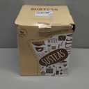 SUSTEAS Electric Kettle - 57oz Hot Tea Water Boiler with Thermometer, 1500W Fast Heating Stainless Steel Pot, Cordless LED Indicator, Auto Shut-Off & Boil Dry Protection, Glossy Silver