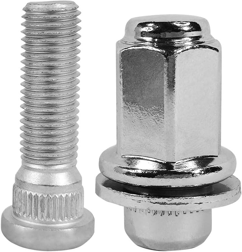 2PCS M12x1.5 Wheel Lug Stud Nut Set Compatible with Toyota Corolla Camry 4Runner Celica Highlander RAV4 Avalon Sienna Lexus GS300 GS350 GX460 ES300 SC400 90942-01058 90942-02049