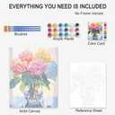 Paint by Number Halloween Spooky Castle DIY Painting On Canvas with Brushes Acrylic Paints Pumpkins Bats Witch Halloween Wall Decor Paint by Numbers for Adults Beginner 16x20 Inchwithout Frame