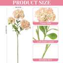 4 Pcs Artificial Flowers for Decoration, 23 Inch Faux Berry Stems Faux Skimmia Spray with Leaves Fake Flowers for Vase Home Table Floral Arrangement Wedding Decor(Pink,Classic)