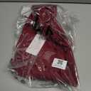 Womens Long Sleeve Tops Lace Crew Neck Dressy Casual Smocked Shirts Loose Fit Business Work Blouses Fall Clothes (L)