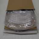 FIRJOY Lazy Susan Turntable for Refrigerator, Square Turntable Organizer for Fridge Cabinet, Pantry, Countertop | 16.5" x 11.1" (Rectangle 2 Pack - Clear)