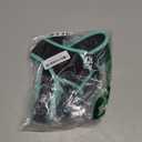 rabbitgoo Dog Harness No Pull with 2 Leash Clips, Adjustable Soft Padded, Reflective Oxford No Choke Pet Vest with Easy Control Handle for Large Dogs, Black & Turquoise