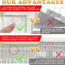 Foldable Doll Wardrobe Storage Box Compatible with Labubu Clothes with 10 Hangers & Rod - Stackable Organizer Cabinet for 15/17cm Doll Clothes with Dust-Resistant Cover and Display Shelf
