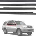 4pcs Outside Window Seals Weatherstrip Trim Molding 75710-0C010 75720-0C010 Compatible with Toyota Sequoia 2001 2002 2003 2004 2005 2006 2007 Rubber Seal Moulding Strip