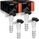 A-Premium 4-PC Engine Variable Valve Timing (VVT) Solenoid Compatible with Chevrolet Equinox Malibu Traverse Impala & GMC Terrain Acadia & Buick & Cadillac & Pontiac & Saab, Replace# 12586722