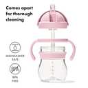OXO Tot Transitions Straw Cup with Removable Handles - 6 oz. - Blossom