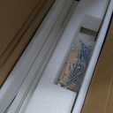 TEAMIX 4 Tier White Slim Storage Cart with Handle, 7.9''W Slide Out Storage Rolling Utility Cart Mobile Shelving Unit Organizer Trolley for Small Spaces Kitchen Laundry Narrow Places