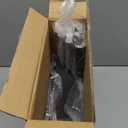 JOYMOOP Black Broom and Dustpan Set, Upright Angle Design with Built-in Comb Teeth for Home, Office, Hardwood Floors, Pet Hair