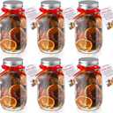 Swiffen 6 Set Christmas Potpourri Simmer Pot Variety Kit Stovetop Orange Cinnamon Potpourri in a Jar Gift for Christmas Holiday House Warming Thank You Gift Simmering Supplies