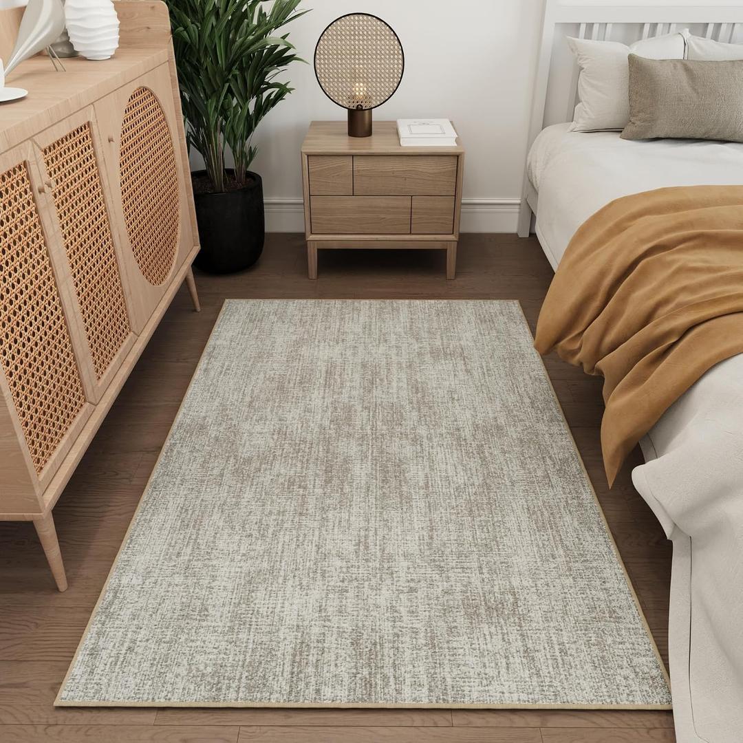 Ottomanson 3x5 Washable Area Rug for Entryway, Soft Non-Slip Kitchen Rug