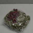 6 Pieces 8" Mini Christmas Wreaths - Small for Kitchen Cabinet/Window/Front Door, Artificial Red Berries & Pinecones, Christmas Candle Rings, Table/Farmhouse Decoration (No Ribbon)