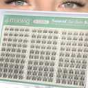 Short Lash Clusters 8-12MM Natural Eyelash Clusters Invisible Band Cluster Eyelash Extensions Wispy Cluster Lashes C Curly Individual Lashes 150PCS DIY Lash Extension by Lvmixwig