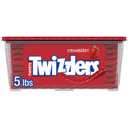 TWIZZLERS Twists Strawberry Flavored Licorice Style, Chewy Candy Tub, 5 lb