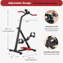 Pedal Exerciser Bike for Seniors, Arm Leg Hand and Knee Elderly Exercise Equipment, Sitting Home Exercise Machine for Total Body, Upper and Lower Limb Physical Therapy Trainer