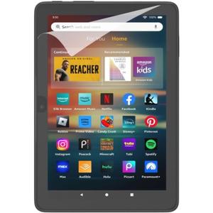 Clear Screen Protector (2 Pack), for Amazon Fire HD 8 tablet (2022 & 2024 releases)