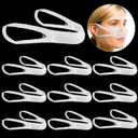 Elastic Nose Bandage, External Nasal Bandage Dressing Holder with High Absorption Capacity for Nose, White(10 Pcs)