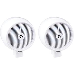 Pyle Bluetooth Waterproof Off-Road Speakers - 8 300W 2-Way Marine Wakeboard Tower Sound System w/LED Light, Full Range Outdoor Stereo Speaker for Car ATV UTV, Jeep, Boat, Includes Brackets (White)