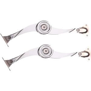 Lid Support Hinge, Folding Lid Stay Hinge, Lid Lift Up Stay Buffer Damper for Kitchen Cabinet Door Cupboard Toy Box (Pack of 2)