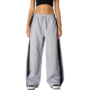Aelfric Eden Wide Leg Sweatpants Women Baggy Graffiti Heart Lounge Pants with Pockets Grey Small